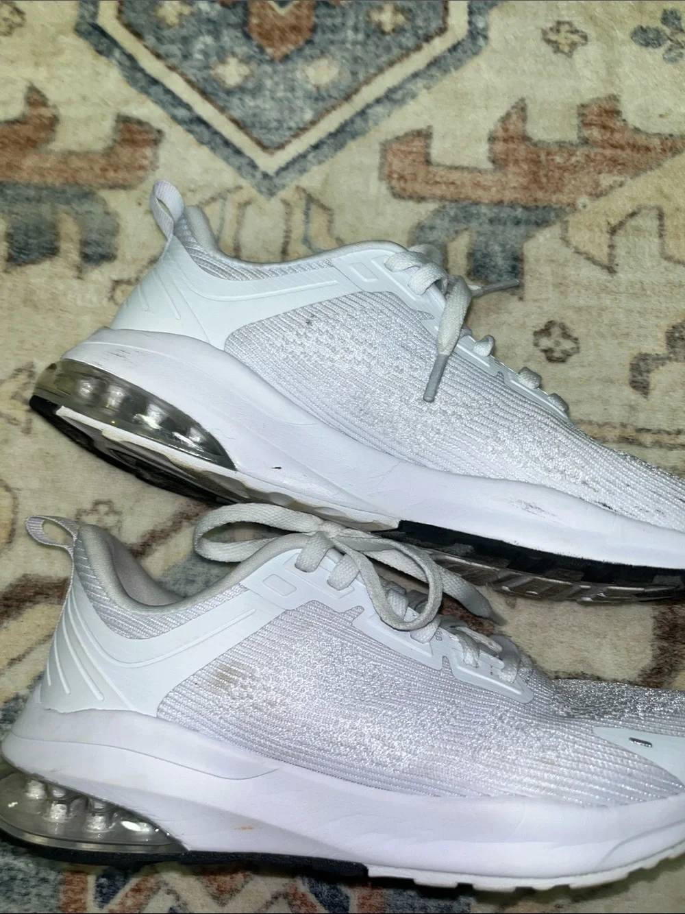 Avia White Mesh Air-Cushion Kids Sneakers